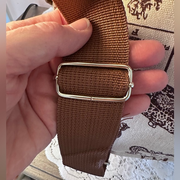 Paris Themed Beige and Brown Backpack - Picture 6 of 8